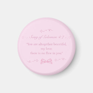Christlich Girly Pink Coquette Bibel Verse Magnet