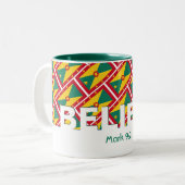 Christlich GLAEVE Mark 9:23 GRENADA FLAG Custom Zweifarbige Tasse (Vorderseite Links)