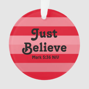 Christlich Glaube Bibel Verse Rotes Weihnachtsfest Ornament