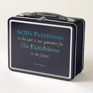 Christlich Glaube Inspiration: Gottes Fülle Metall Brotdose