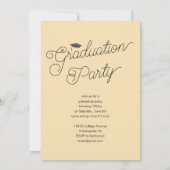 Christlich Gold Abschluss Foto Einladung (Rückseite)