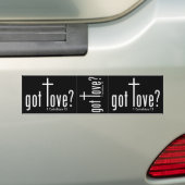 Christlich "got Liebe?" Abziehbild (Schwarzes, 3 Autoaufkleber (Auf Auto)