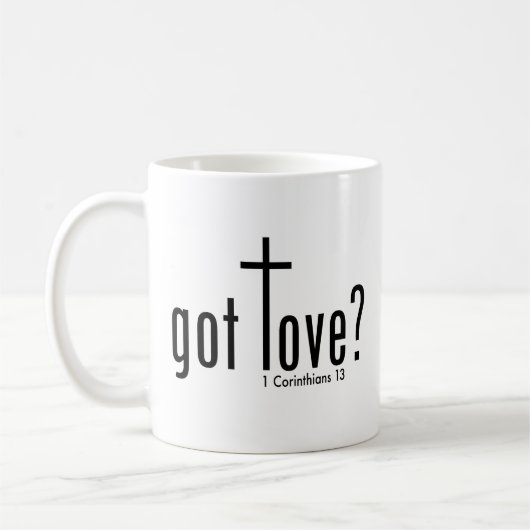 Christlich "got Liebe?" Tasse (Links)