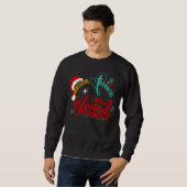 Christlich GRATIS DANKFUL BLESSET Weihnachten Sweatshirt (Vorne ganz)