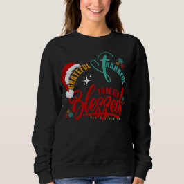 Christlich GRATIS DANKFUL BLESSET Weihnachten Sweatshirt