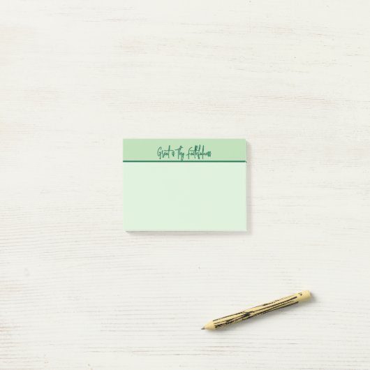 Christlich Great is Thaithfulness Notepad Post-it Klebezettel (Auf Schreibtisch)