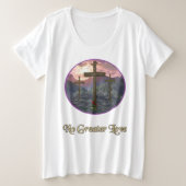 Christlich Große Größe T-Shirt (Design vorne)
