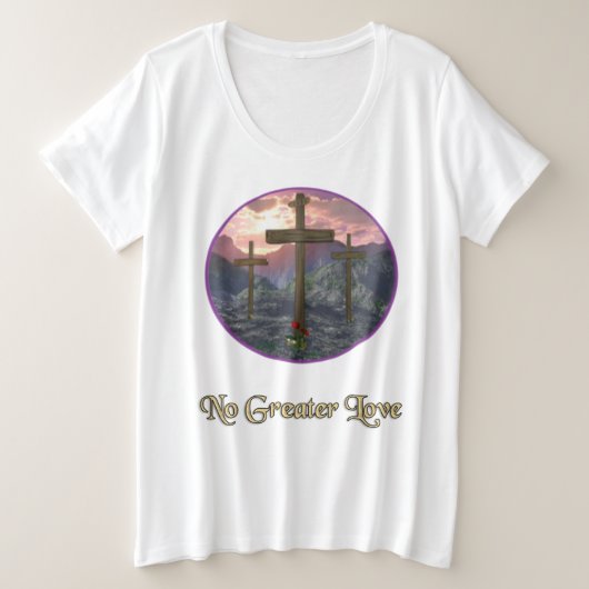 Christlich Große Größe T-Shirt (Design vorne)