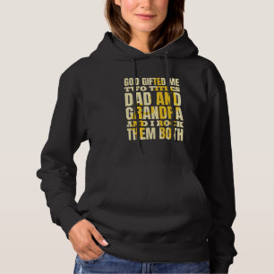 Christlich Großvater Gott Ed mir zwei Titel Vater Hoodie