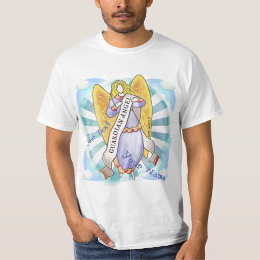Christlich Guardian Angel T-Shirt (Vorderseite)