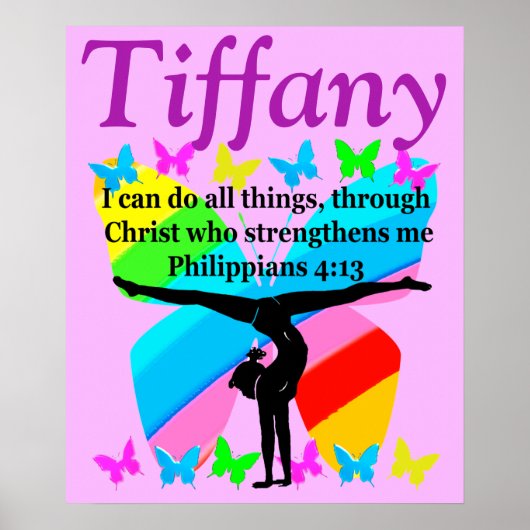 CHRISTLICH GYMNASTICS PERSONALISIERTES POSTER (Vorne)