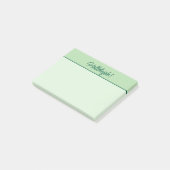 Christlich Hallelujah Sticky Notepad Green Post-it Klebezettel (angewinkelt)