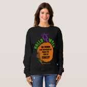 Christlich HALLOQWEEN Afro Halloween Sweatshirt (Vorne ganz)
