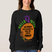 Christlich HALLOQWEEN Afro Halloween Sweatshirt (Vorderseite)