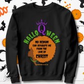 Christlich HALLOQWEEN Afro Halloween Sweatshirt