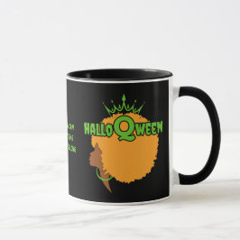 Christlich HALLOQWEEN Afro Queen Halloween Tasse