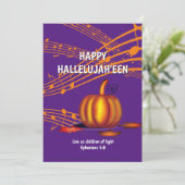Christlich Halloween Feiertagskarte (Stehend Vorderseite)