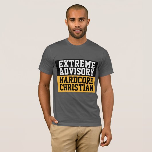 CHRISTLICH HARDCORE CHRISTLICHE T - SHIRT (Vorne ganz)