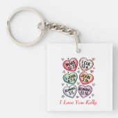 Christlich Heart Valentines Bibelverse I Liebe Sie Schlüsselanhänger (Vorderseite)