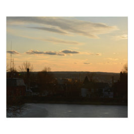 CHRISTLICH HILLE RESERVOIR SUNSET FOTO DRUCKEN