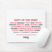 Christlich | HOLY SPIRIT GIFTS | Monogramm - Schri Mousepad (Mit Mouse)