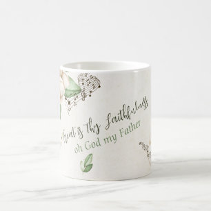 Christlich Hymn Magnolia Script Watercolor Kaffeetasse