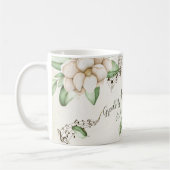 Christlich Hymn Magnolia Script Watercolor Kaffeetasse (Links)