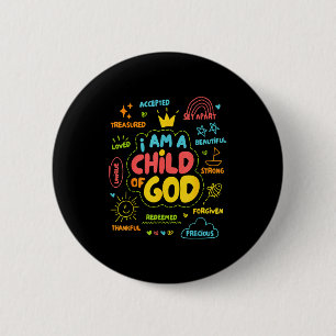 Christlich ich bin ein Kind Gottes Jesus Glaube Ki Button
