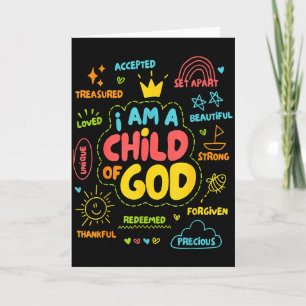 Christlich Ich Bin Ein Kind Gottes Jesus Glaube Ki Karte