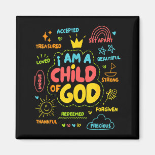 Christlich Ich Bin Ein Kind Gottes Jesus Glaube Ki Magnet