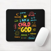 Christlich Ich Bin Ein Kind Gottes Jesus Glaube Ki Mousepad (Mit Mouse)