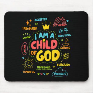 Christlich Ich Bin Ein Kind Gottes Jesus Glaube Ki Mousepad