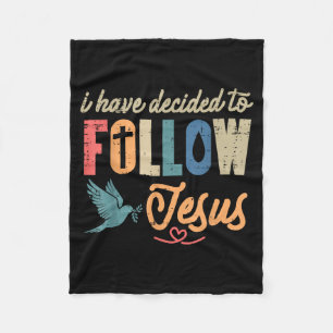 Christlich ich habe mich entschieden Jesus Gott Mä Fleecedecke