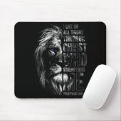 Christlich ich kann alle Dinge durch Christus Löwe Mousepad (Mit Mouse)