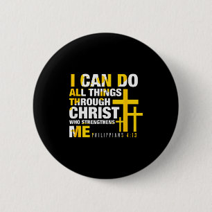 Christlich - Ich kann alle Dinge durch Christus tu Button