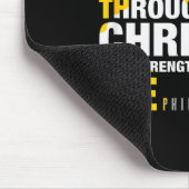 Christlich - Ich kann alle Dinge durch Christus tu Mousepad (Ecke)