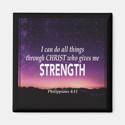 Christlich | ICH KANN ALLES TUN | Philippinen 4:13 Magnet (Vorne)