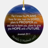 Christlich | ICH KENNE DIE PLÄNE | Jeremiah 29:11 Keramik Ornament (Hinten)