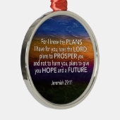 Christlich | ICH KENNE DIE PLÄNE | Jeremiah 29:11 Ornament Aus Metall (Rechts)