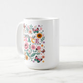 Christlich in Grace floral wachsen Kaffeetasse (Vorderseite Links)