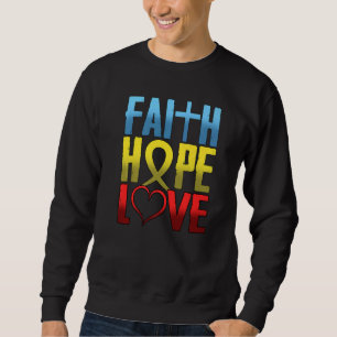Christlich Inspiration Glaube Hoffnung Liebe Relig Sweatshirt