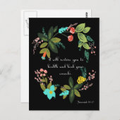 Christlich inspirierende Kunst - Jeremiah 30:17 Postkarte (Vorne/Hinten)