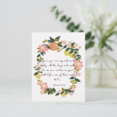 Christlich inspirierende Kunst - Psalm 139:16 Postkarte (Stehend Vorderseite)