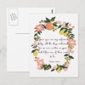 Christlich inspirierende Kunst - Psalm 139:16 Postkarte (Vorne/Hinten)