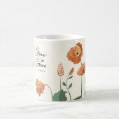 Christlich inspirierender Orange Poppy Grace Kaffeetasse (Mittel)