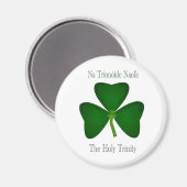 Christlich Irish Clover Magnet (Vorderseite/Rückseite)