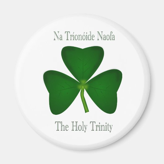 Christlich Irish Clover Magnet (Vorne)