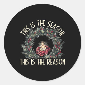 Christlich ist dies die Jahreszeit, die je Runder Aufkleber