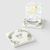 Christlich ist es gut mit meinem Soul Pine Cone Steinuntersetzer (Seitenansicht)