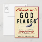 christlich ist gute Flocken... Postkarte (Vorne/Hinten)
